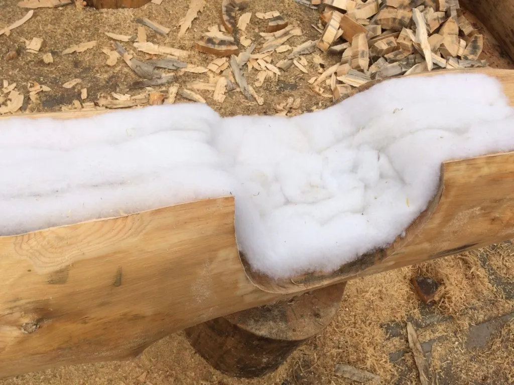 утепление дома из бревна